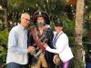 Lenny & Barb (Happy Birthday!) do the tourist thing w/ Seacrets’ Pirate.